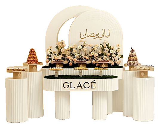 White food table